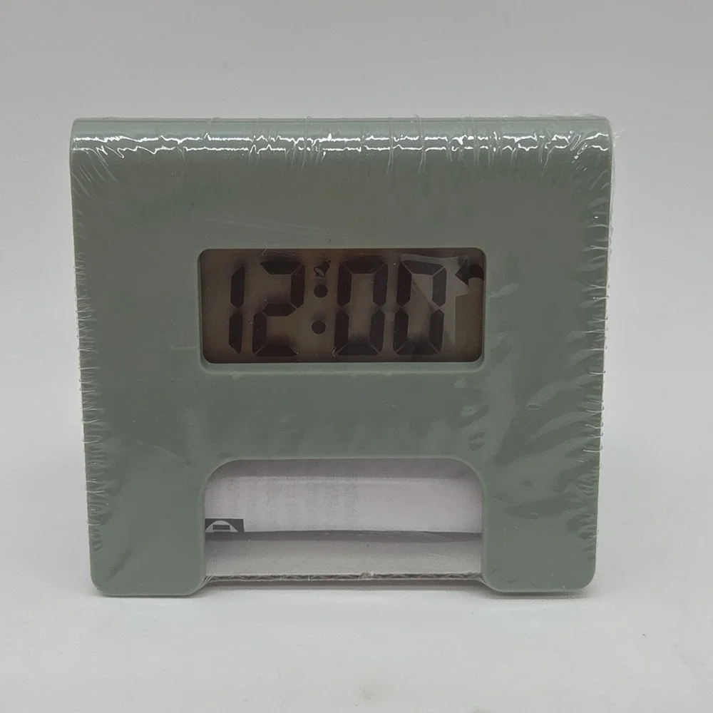 IKEA KUPONG Mini Digital Basic Alarm Clock Green Plastic Battery Powered
